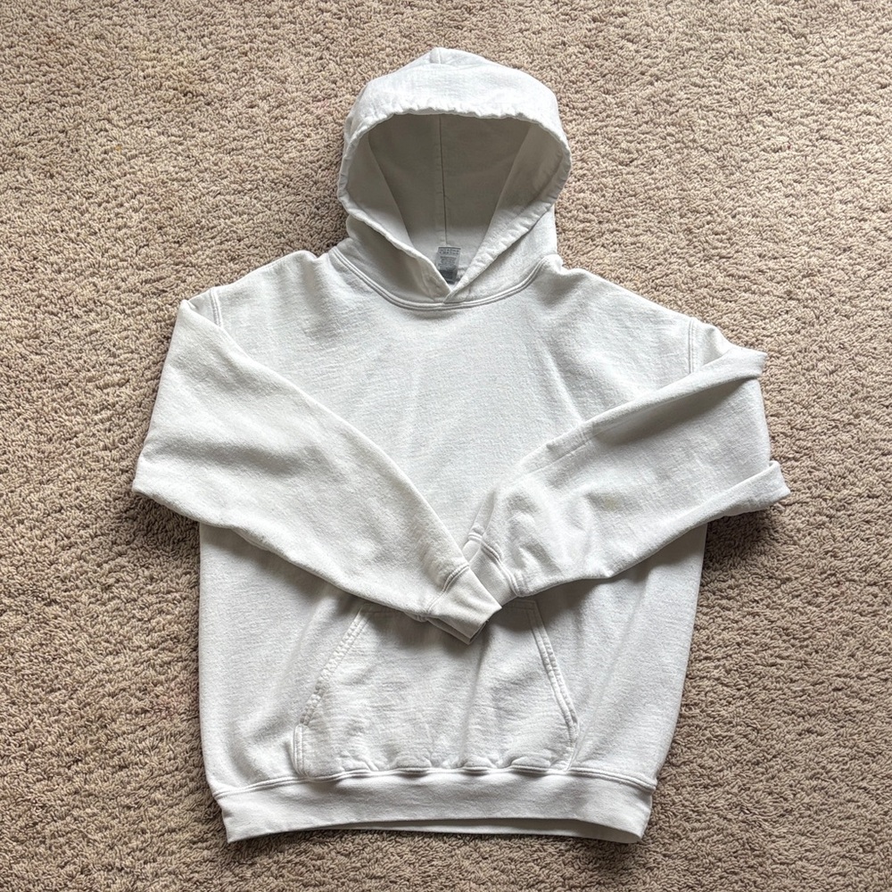 Gildan Classic White Hoodie